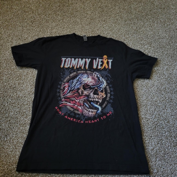 Next Level Apparel Other - Next Level Apparel Tommy Vext Band Black and Red Short Sleeve Tee